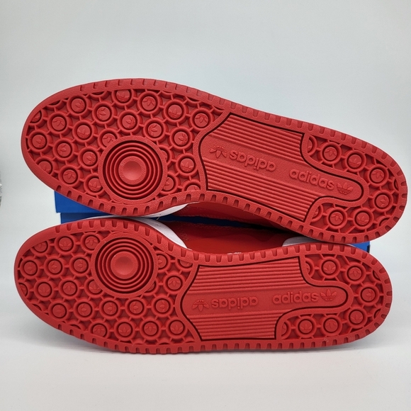 New adidas Originals Forum Low CL Scarlet Red Men\'s Shoes Size 9.5